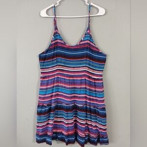 Bongo Colorful Striped Sleeveless‎ Dress